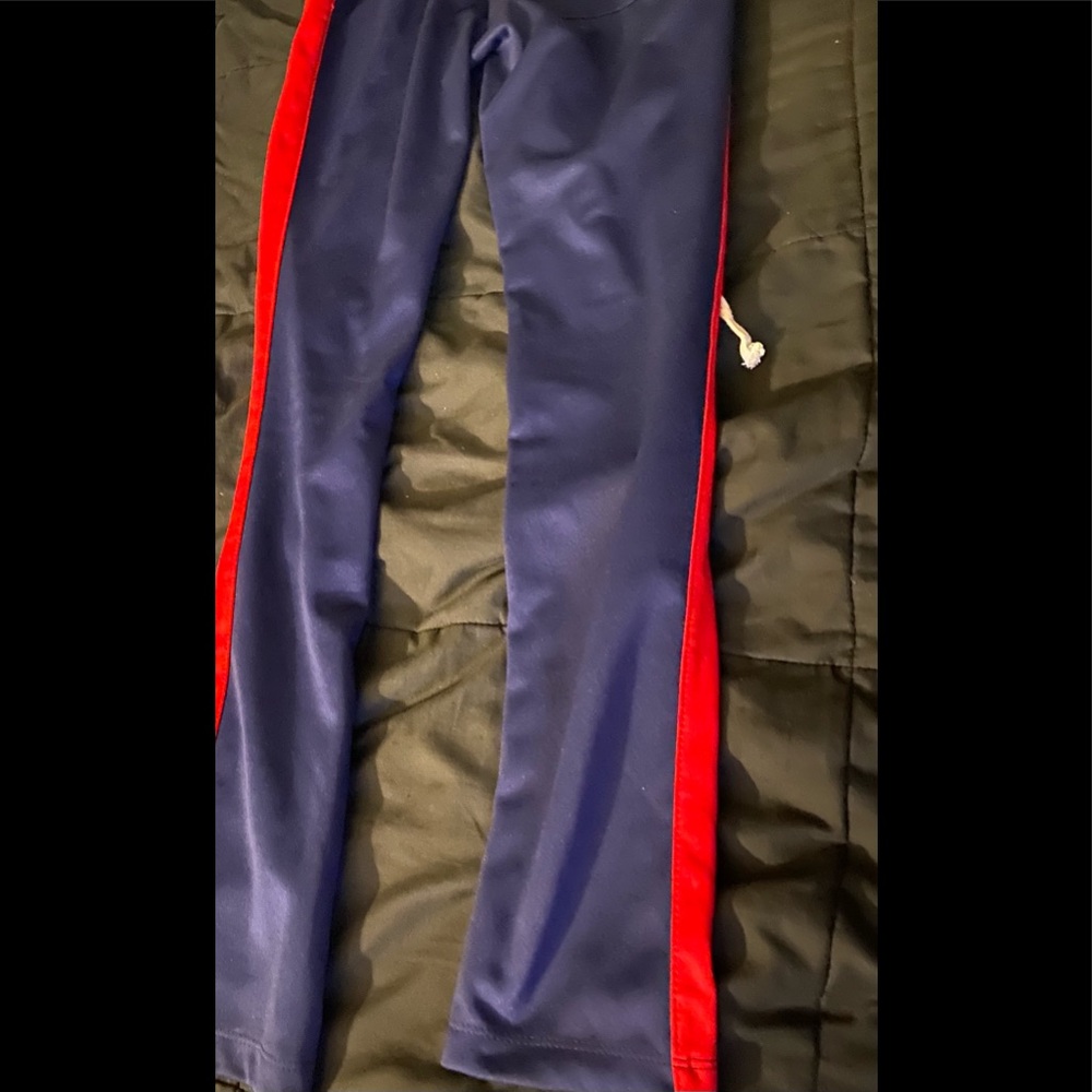 UNISEX NAVY BLUE AND RED TRACK PANTS (c)
